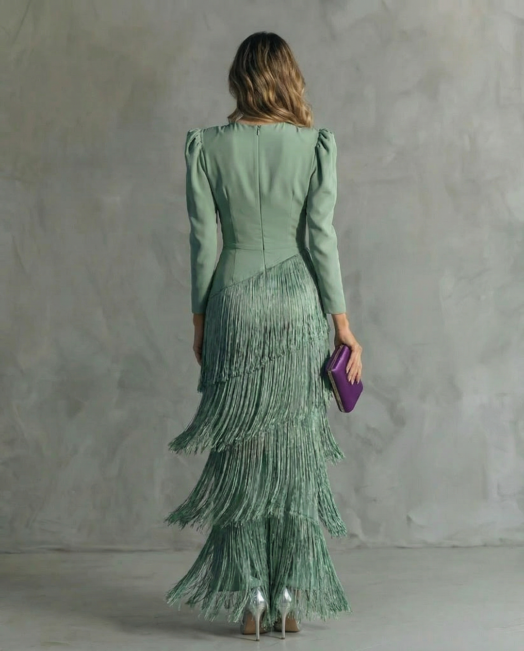 Clara – Robe Élégante avec Franges