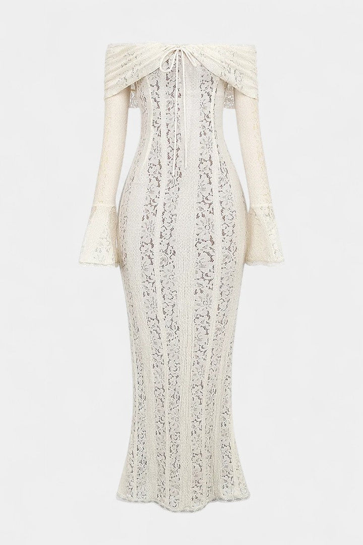 Robe Maxi Josipa avec Épaules Dégagées