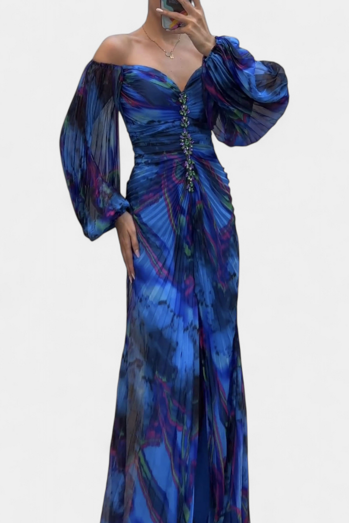 Robe Leona Maxi avec Plis