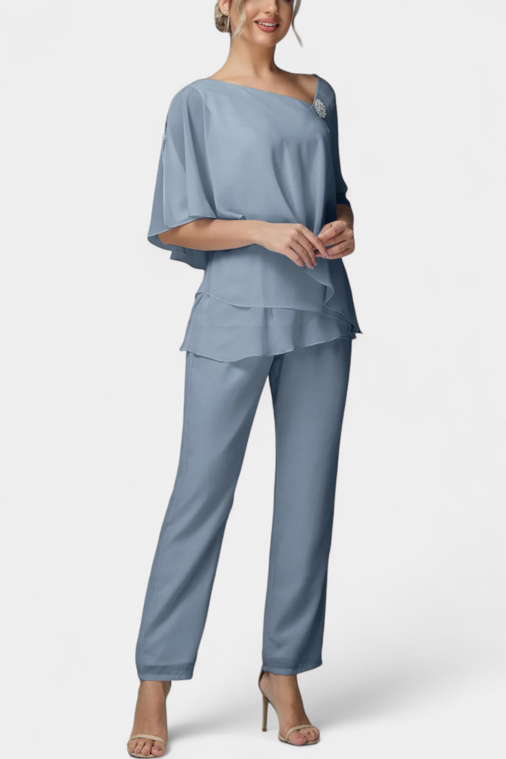 Ensemble en Laine à Silhouette Féminine Sans Effort