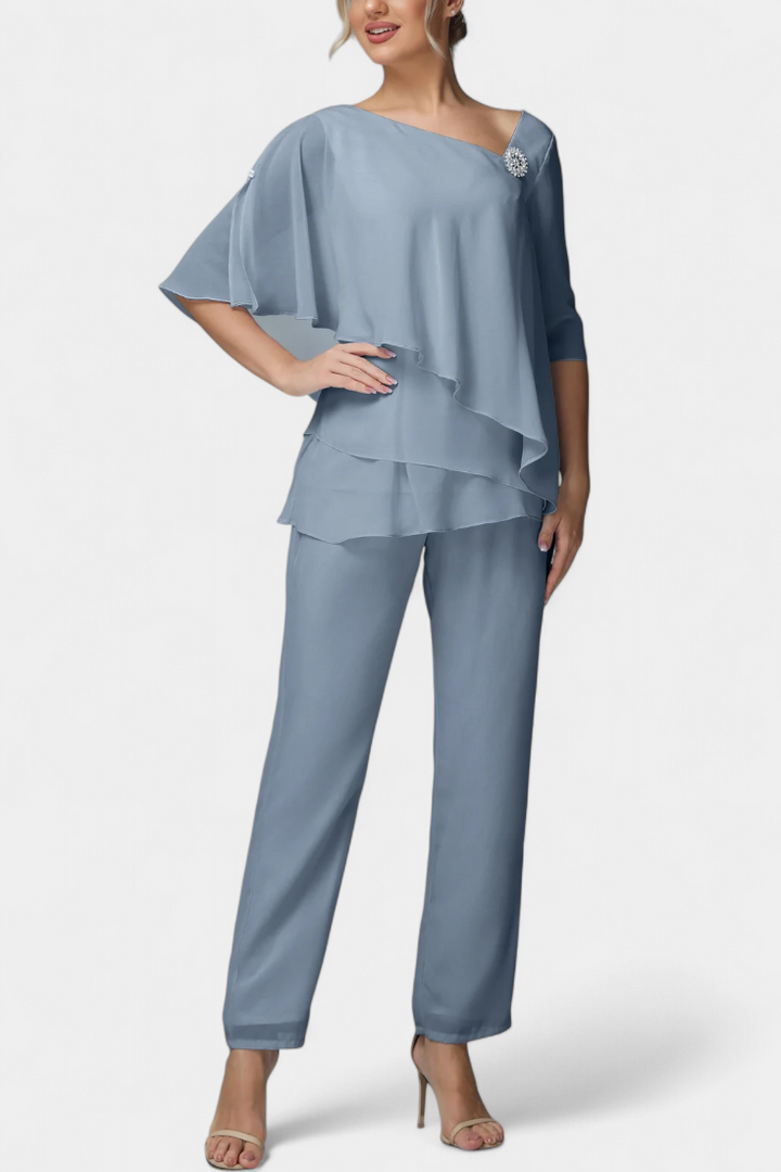 Ensemble en Laine à Silhouette Féminine Sans Effort
