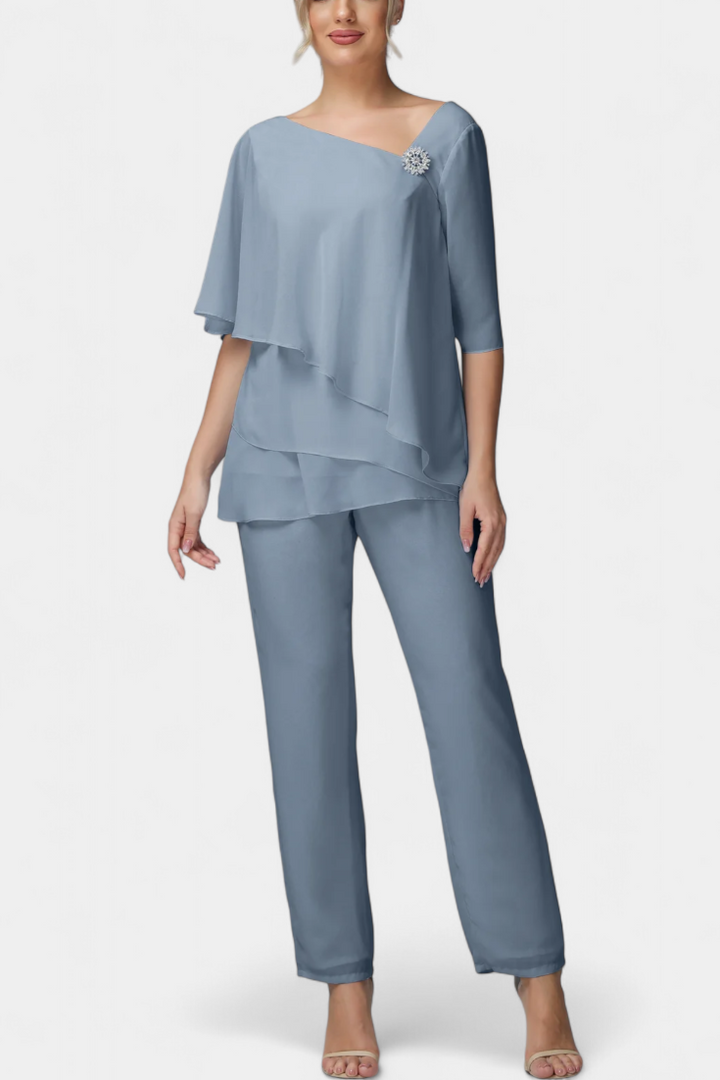 Ensemble en Laine à Silhouette Féminine Sans Effort