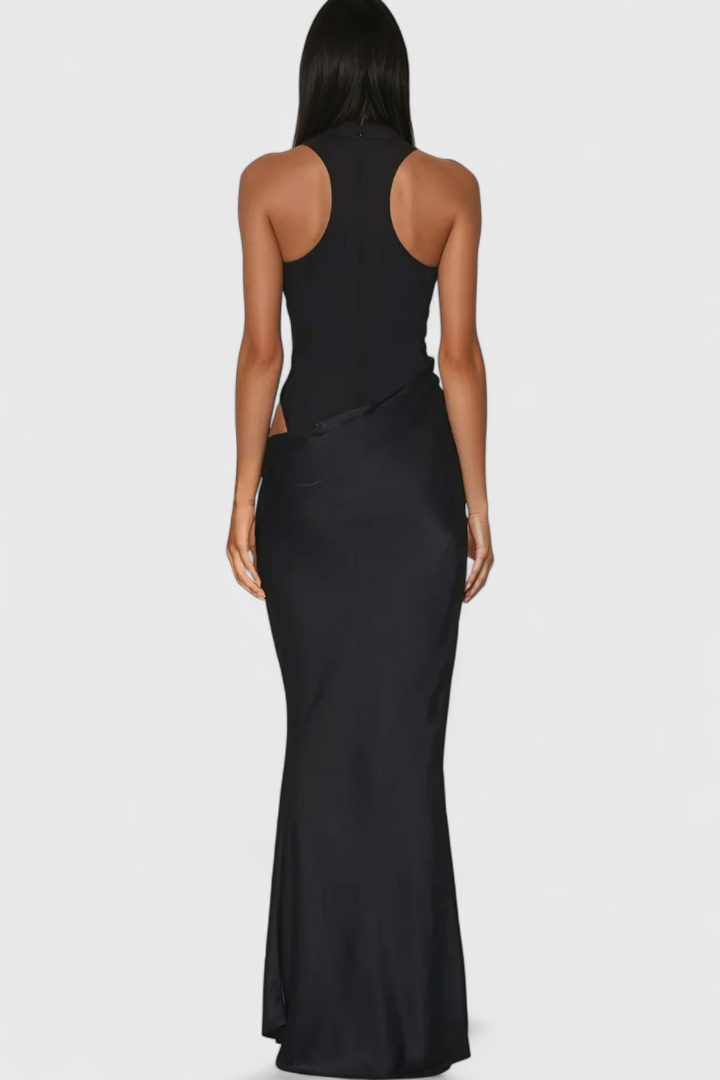 Robe Maxi Leona avec Style Top et Silhouette Allongée