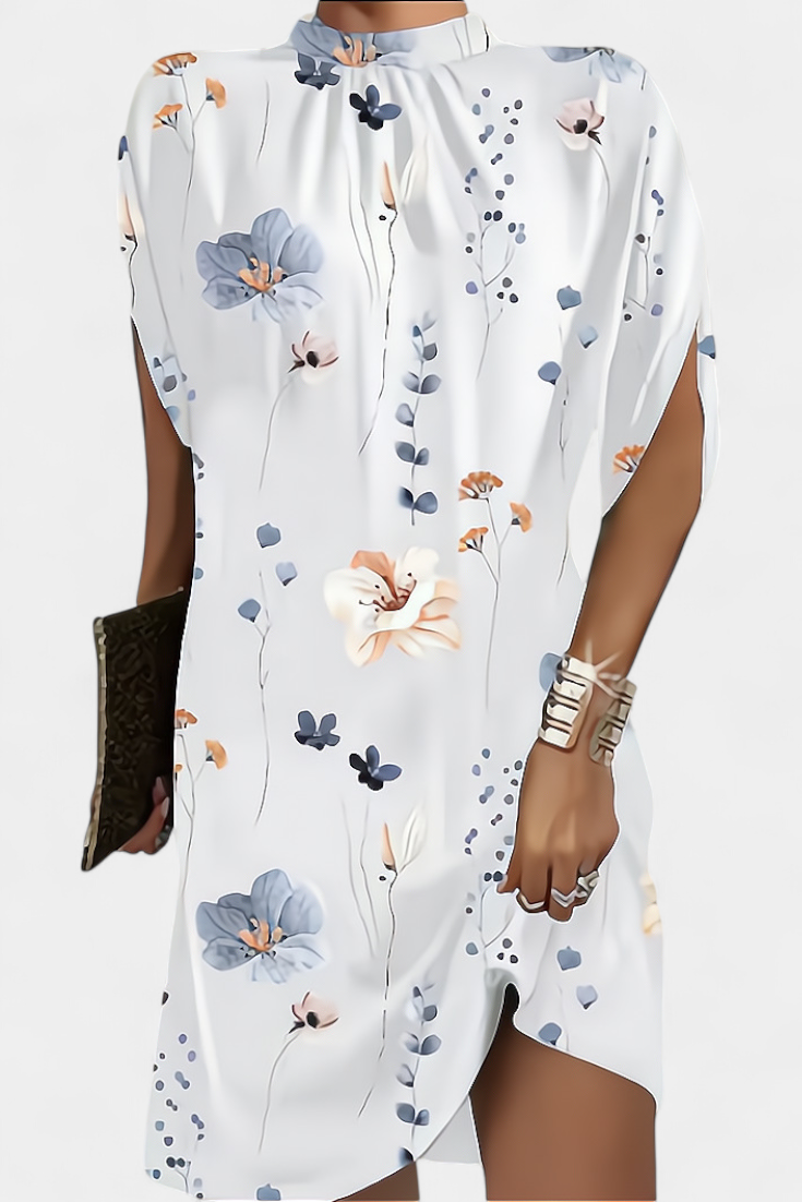 Robe Midi Ena Intemporelle avec Décolleté Rond