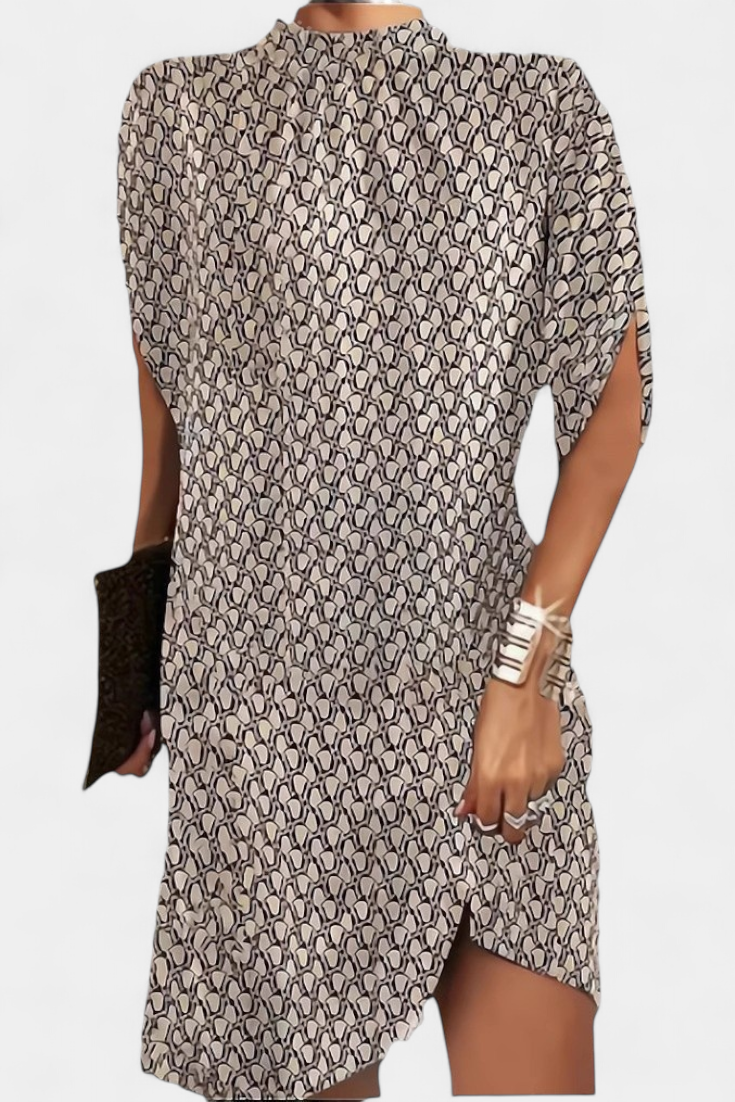 Robe Midi Ena Intemporelle avec Décolleté Rond