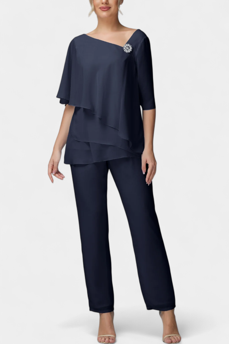 Ensemble en Laine à Silhouette Féminine Sans Effort