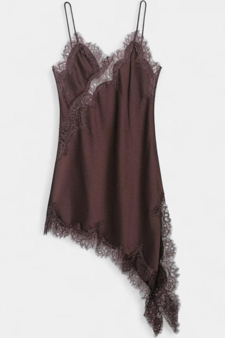 Robe Mini Katarina avec Bretelles et Dentelle