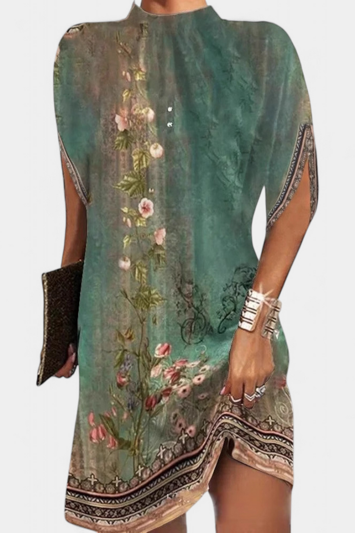 Robe Midi Ena Intemporelle avec Décolleté Rond