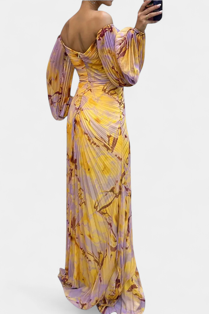 Robe Leona Maxi avec Plis