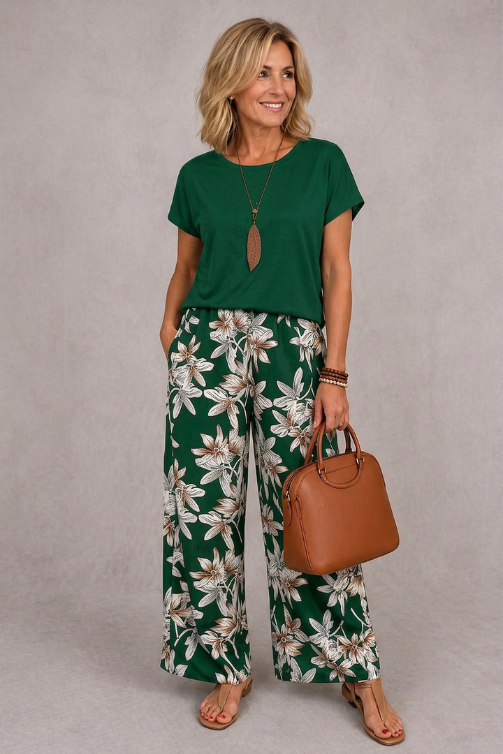 Rosie | Ensemble floral élégant en deux pièces