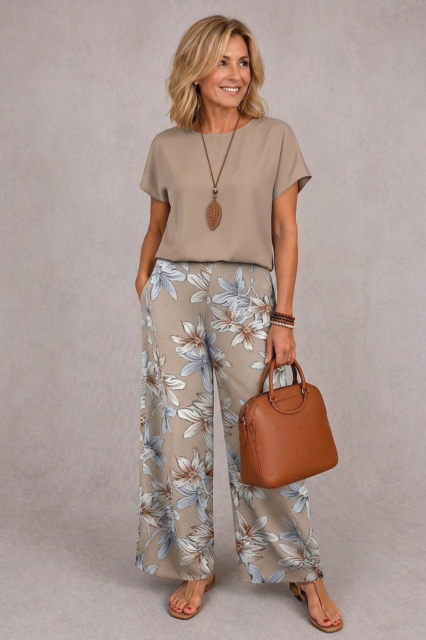 Rosie | Ensemble floral élégant en deux pièces