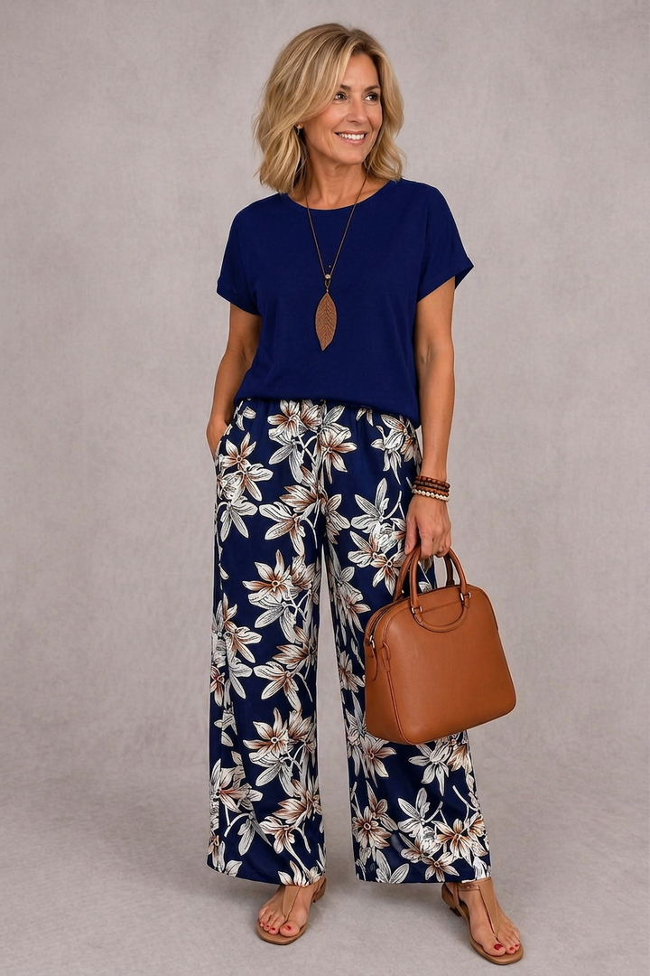 Rosie | Ensemble floral élégant en deux pièces