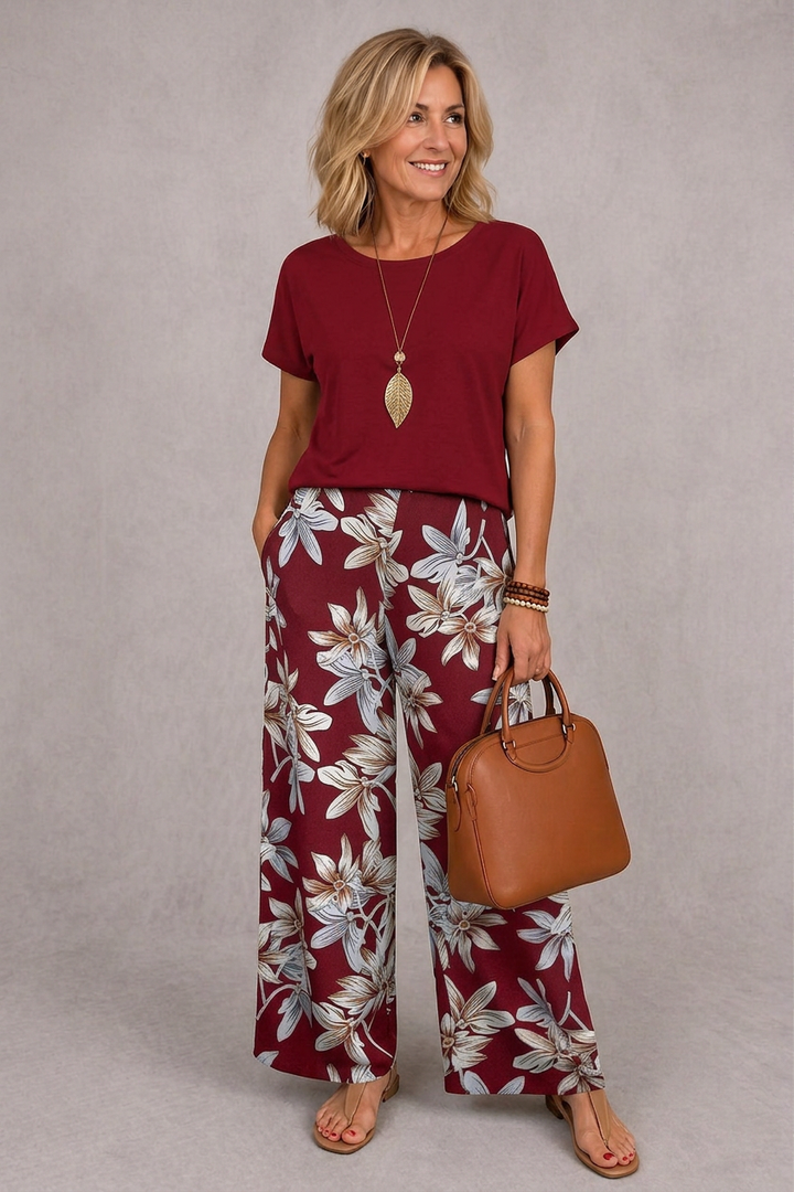 Rosie | Ensemble floral élégant en deux pièces
