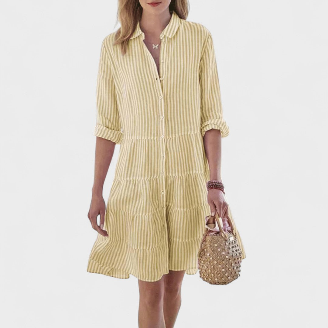 Sara – Robe d'Été Prune