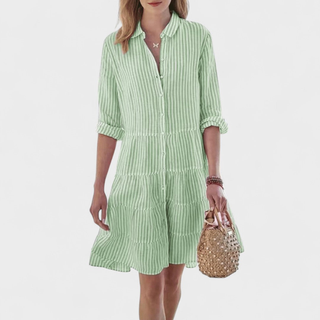 Sara – Robe d'Été Prune