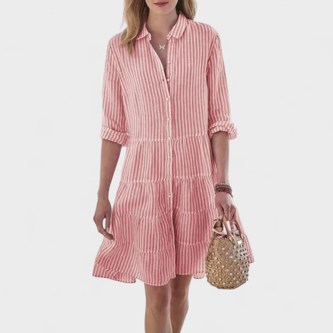 Sara – Robe d'Été Prune
