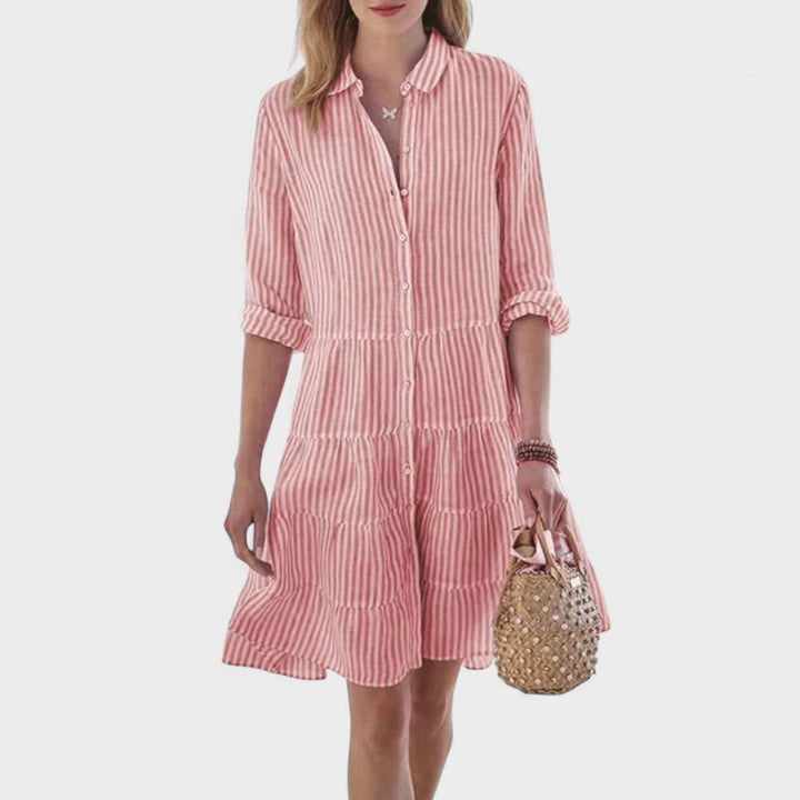 Sara – Robe d'Été Prune