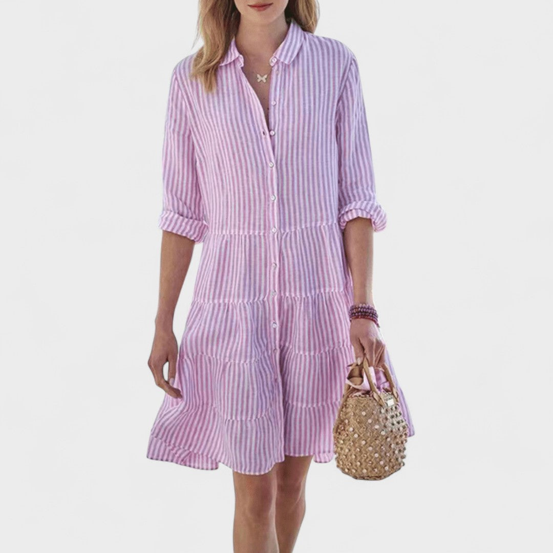 Sara – Robe d'Été Prune