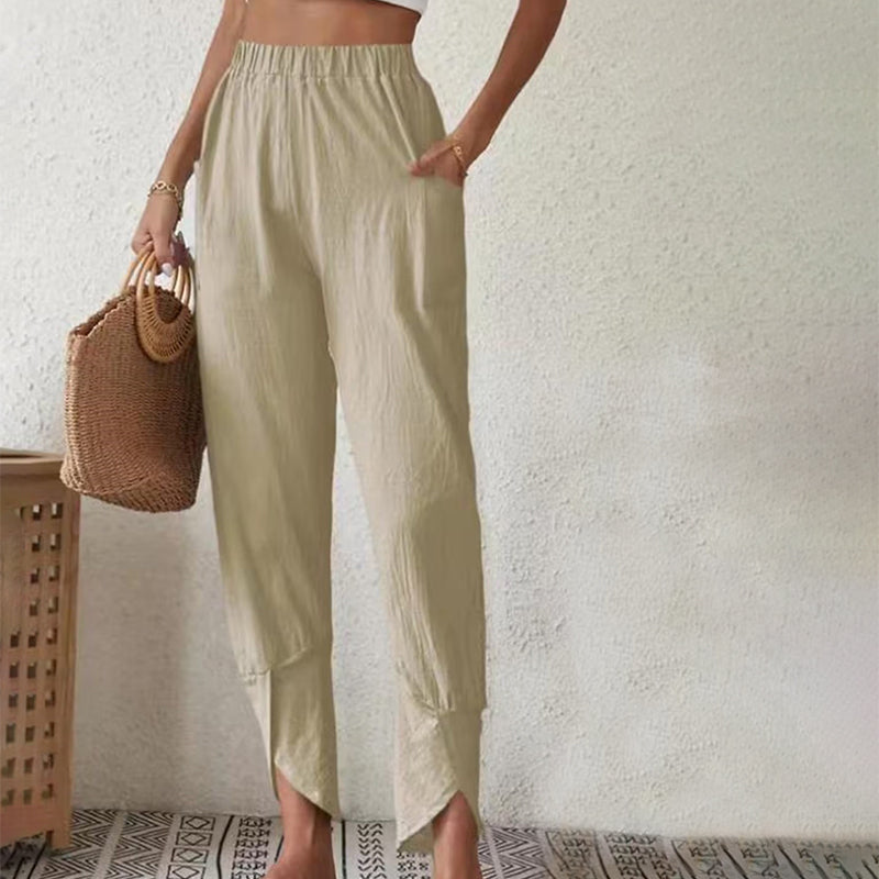 Essari - Pantalons à Ourlet Effiloché