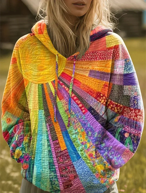 Daniela | Hoodie Patchwork Bohémien
