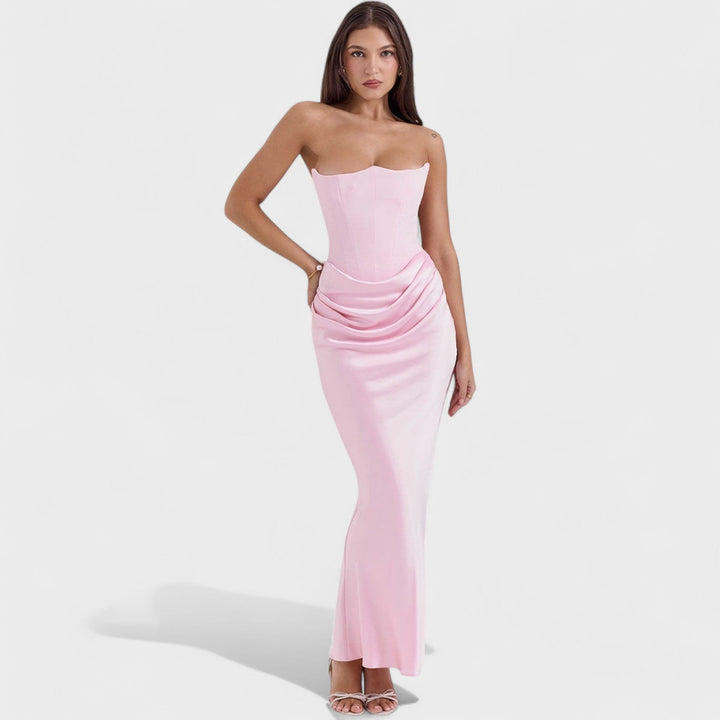 Ljubomira – Robe corset en satin