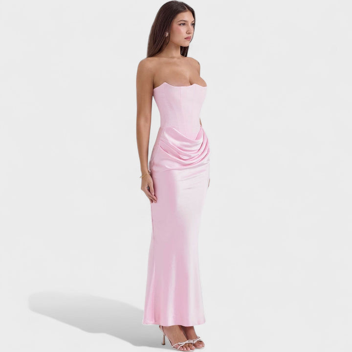 Ljubomira – Robe corset en satin