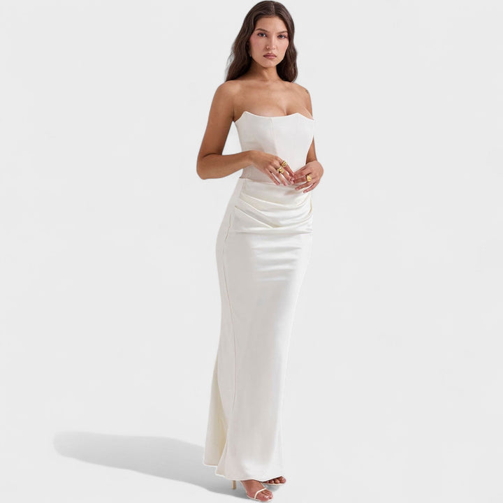 Ljubomira – Robe corset en satin