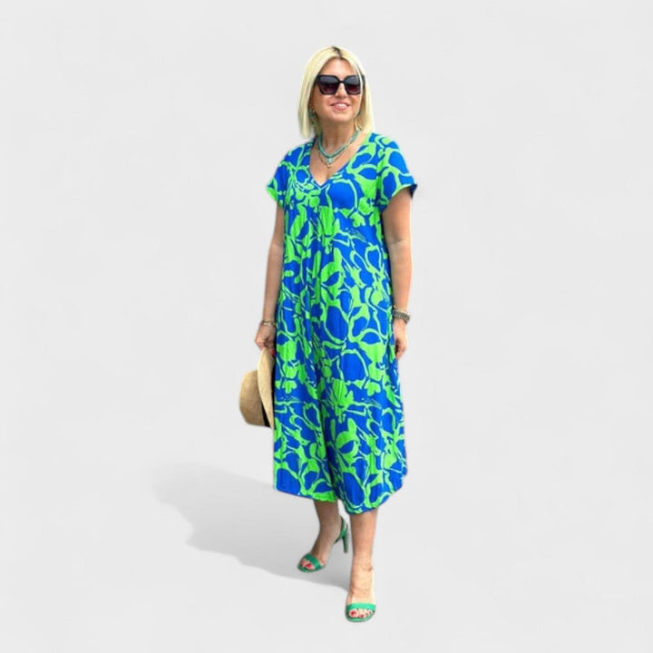 Rita – Robe Élégante à Fleurs