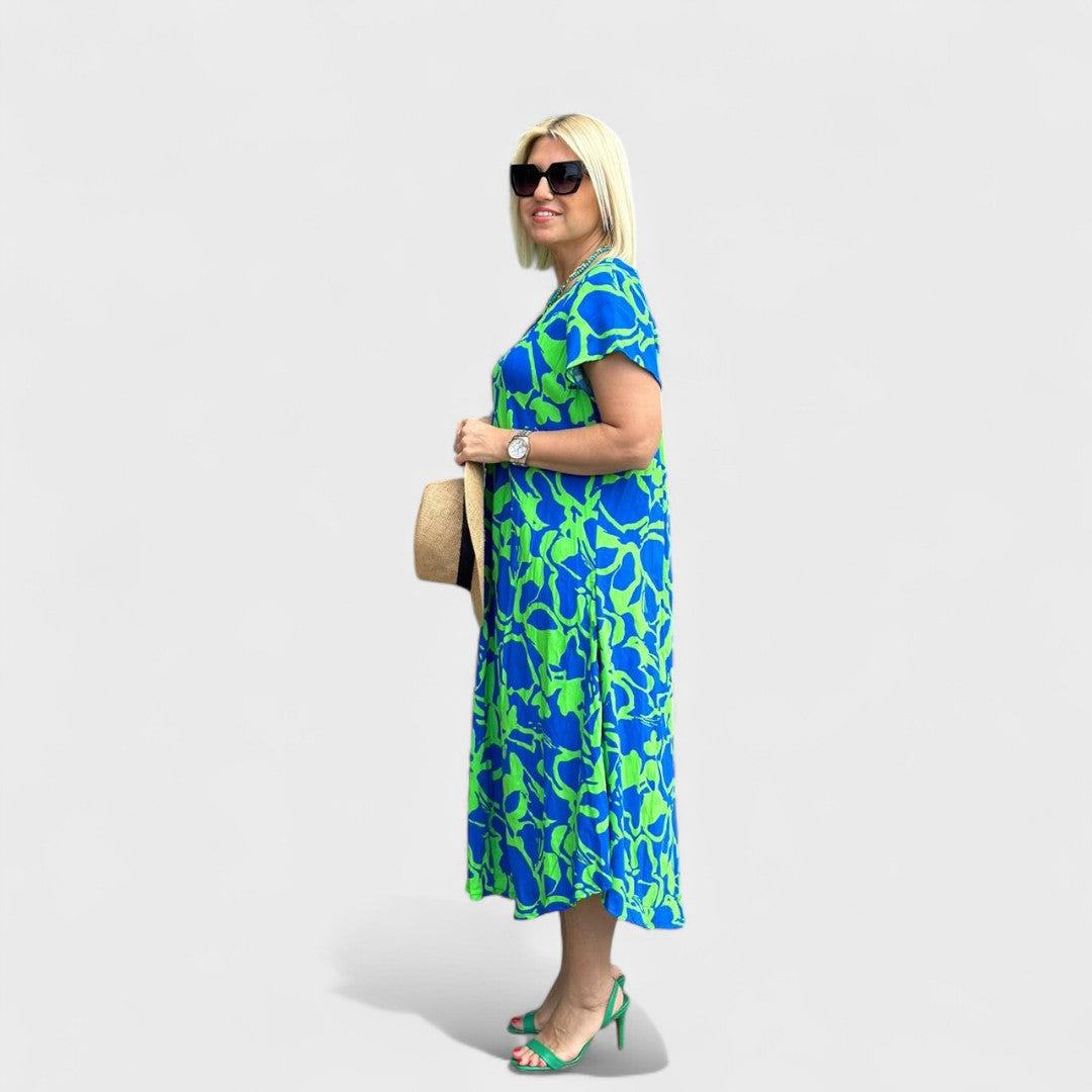 Rita – Robe Élégante à Fleurs
