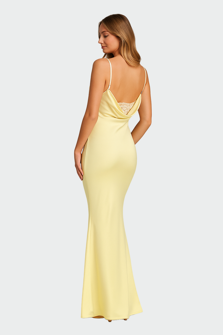 Robe en Soie avec Dos Nu