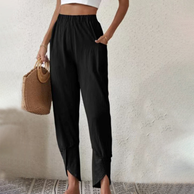 Essari - Pantalons à Ourlet Effiloché