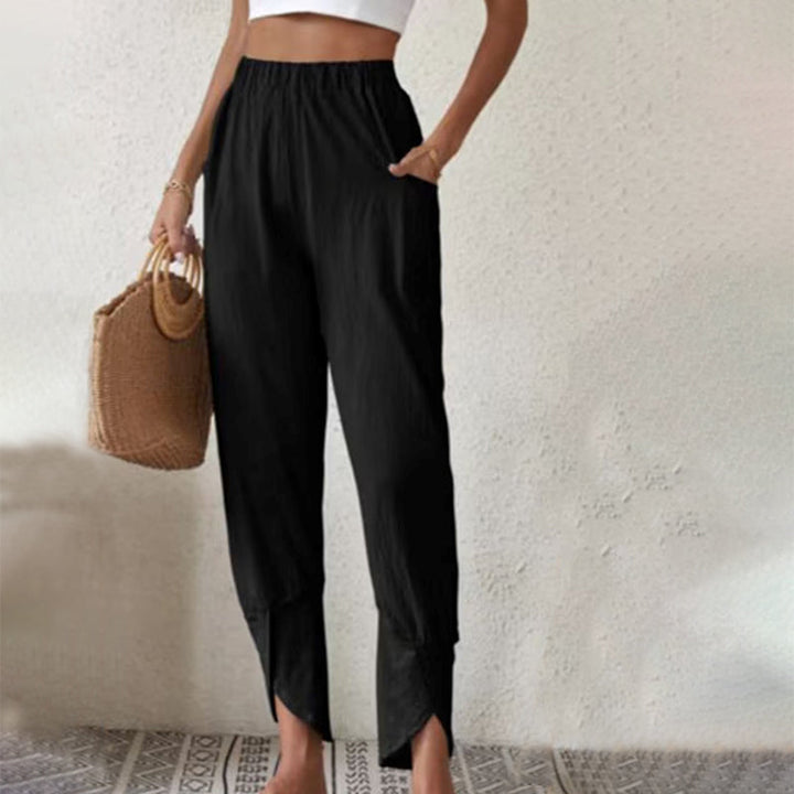Essari - Pantalons à Ourlet Effiloché